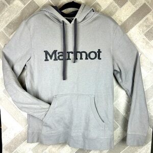 Unisex size medium Marmot grey pullover hoodie